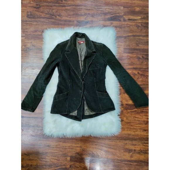 ZARA TRF Corduroy Blazer Jacket High-Low Jacket L /M - Picture 2 of 12